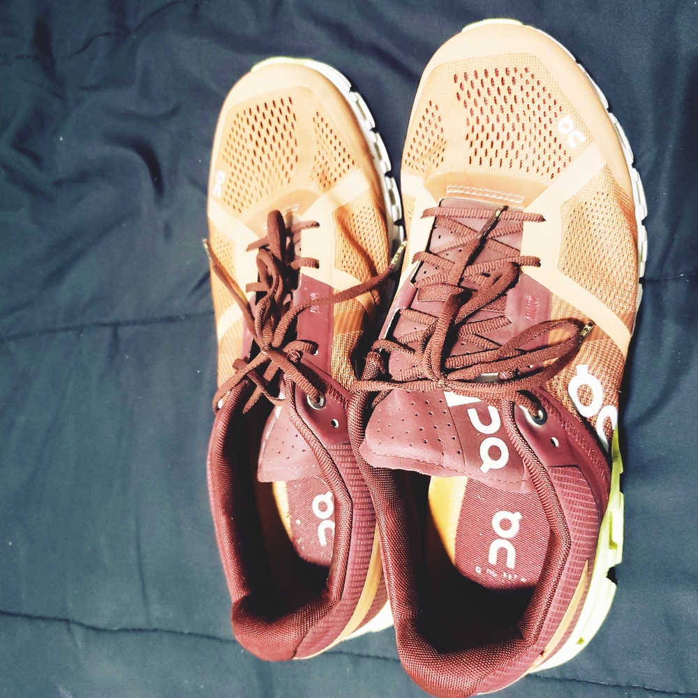 On Running Sneakers in Brown and Cream